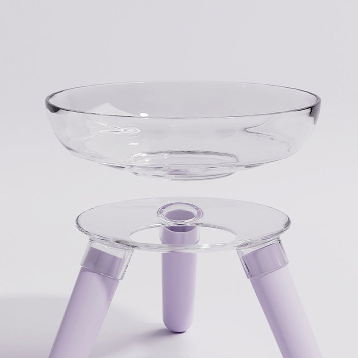Transform Feeding Time with Our Transparent Anti-Spill Glass Feeding Bowl