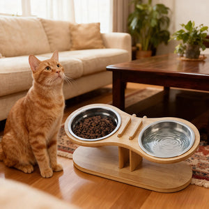Why Your Pet Deserves the Best: The Adjustable Tilted Pet Stand With A Feeding Bowl