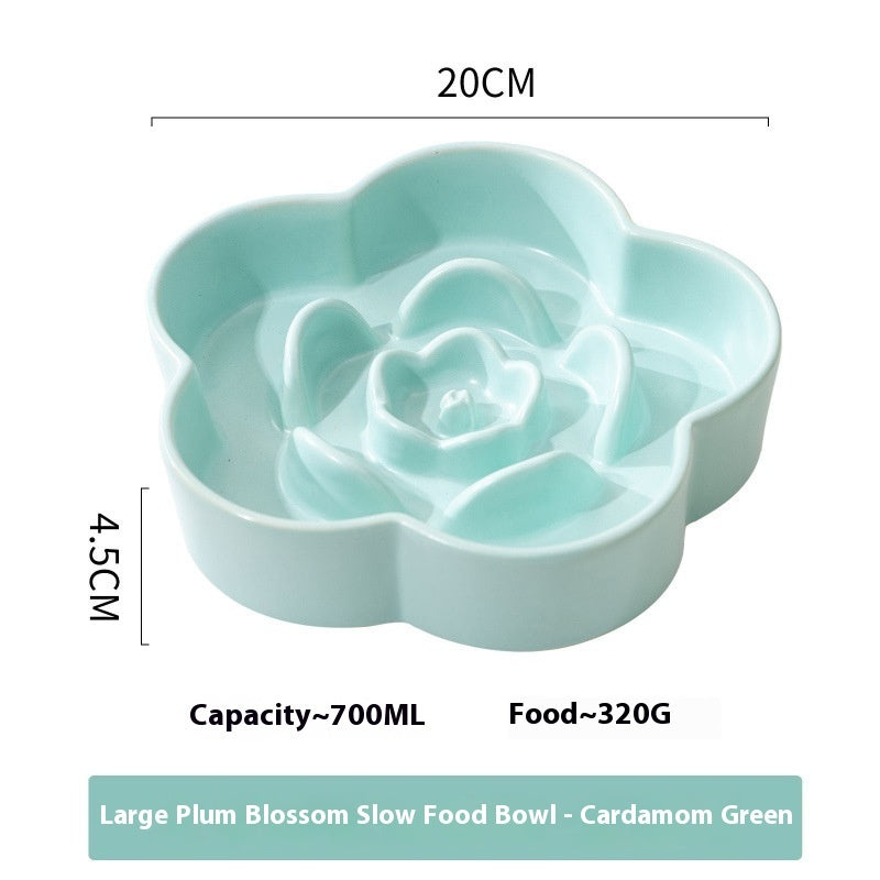 Enhance Your Pet's Mealtime with Our Ceramic Slow Feeding Bowl