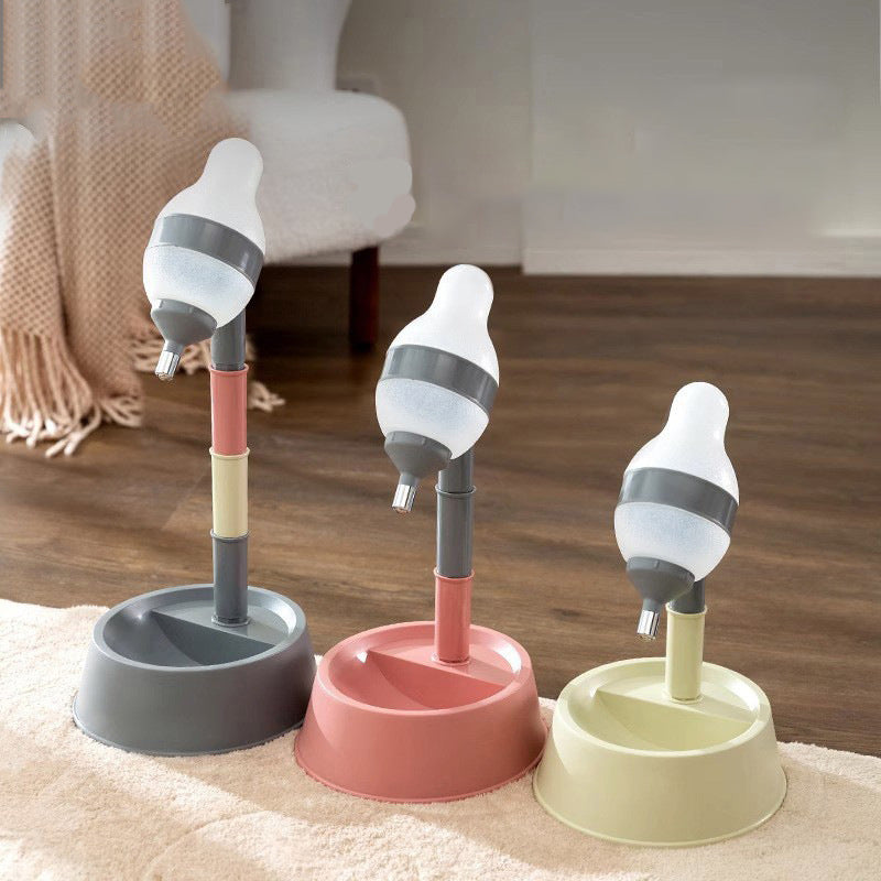 Height Adjustable Standing Water Dispenser for Cats and Dogs