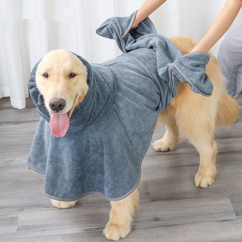 Quick-Drying Water-Absorbing Cotton Pet Bath Towel
