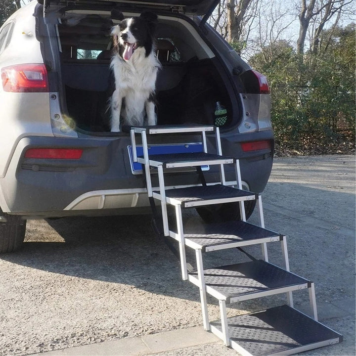Portable Foldable Aluminum 6-Step Pet Ladder