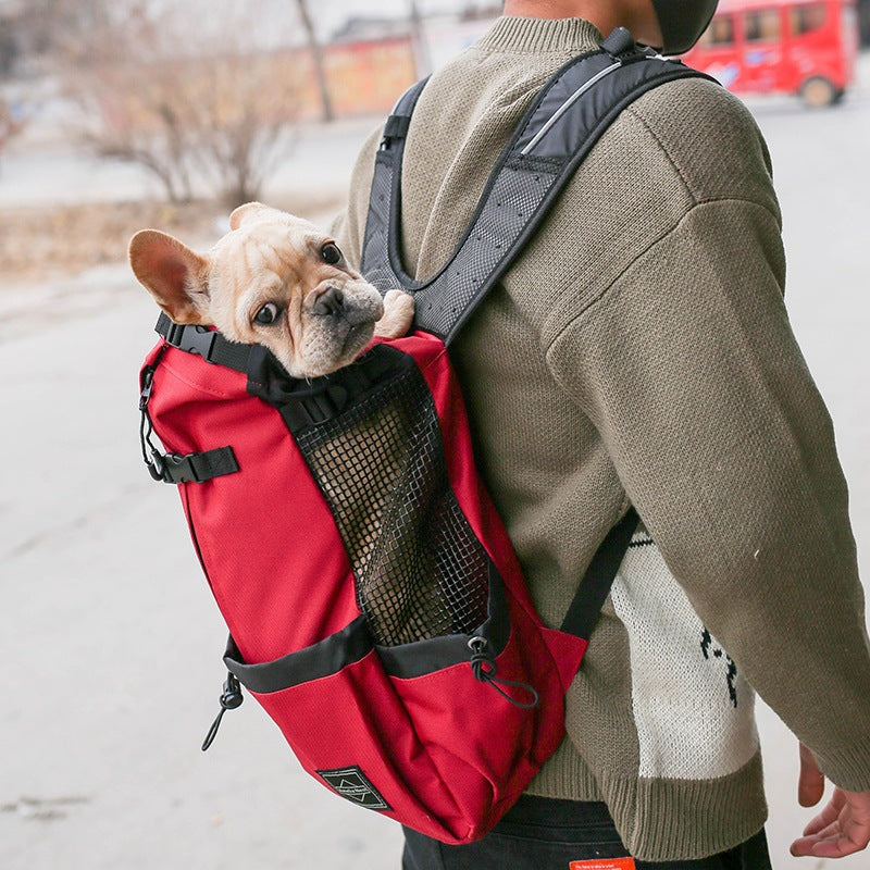 Portable Double Shoulder Dog Carrier Backpack for Travel