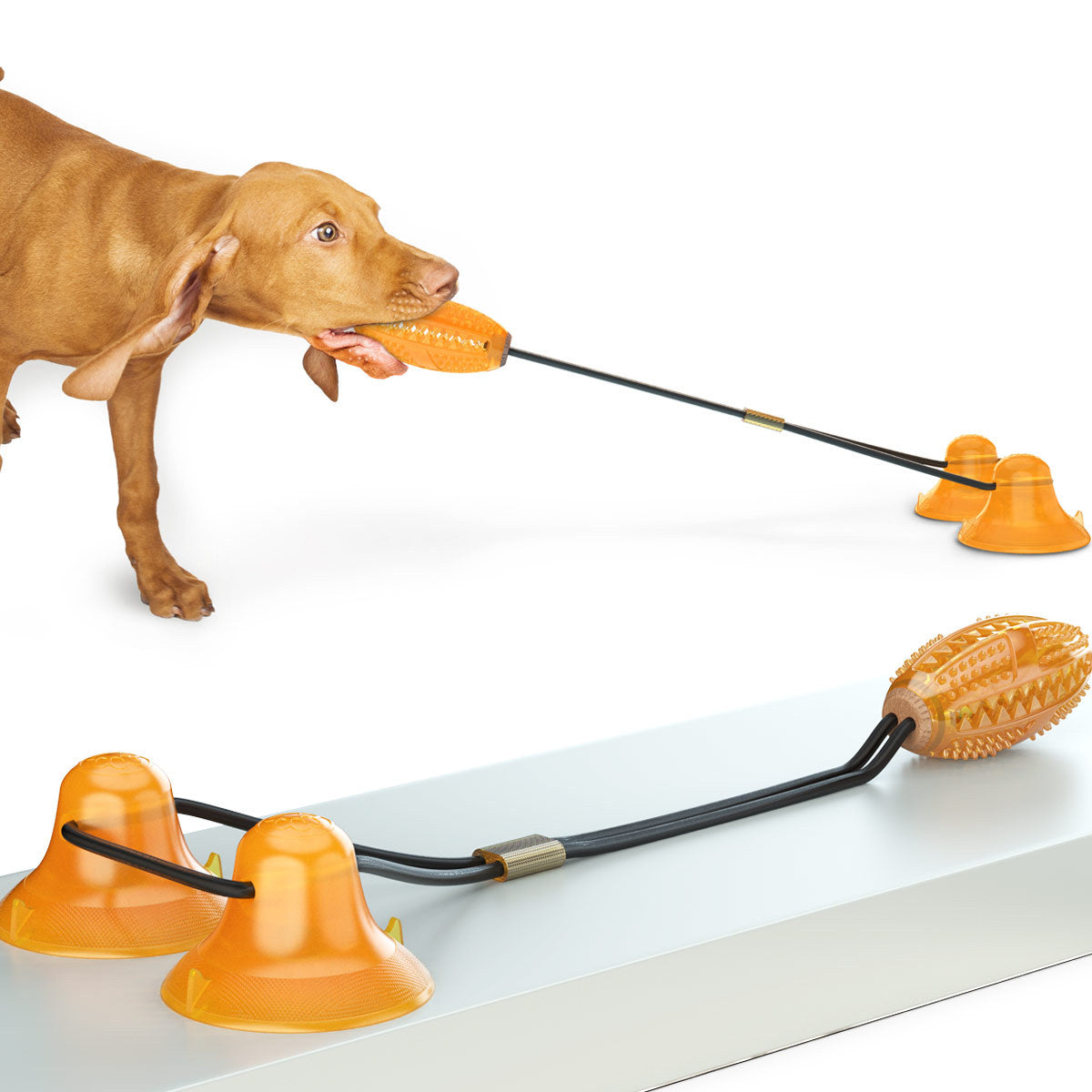 Double Tug Rope Ball Dog Chew Toy
