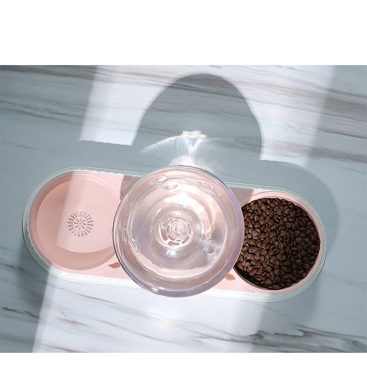 Automatic Plastic Pet Water and Food Bowl for Cats and Dogs