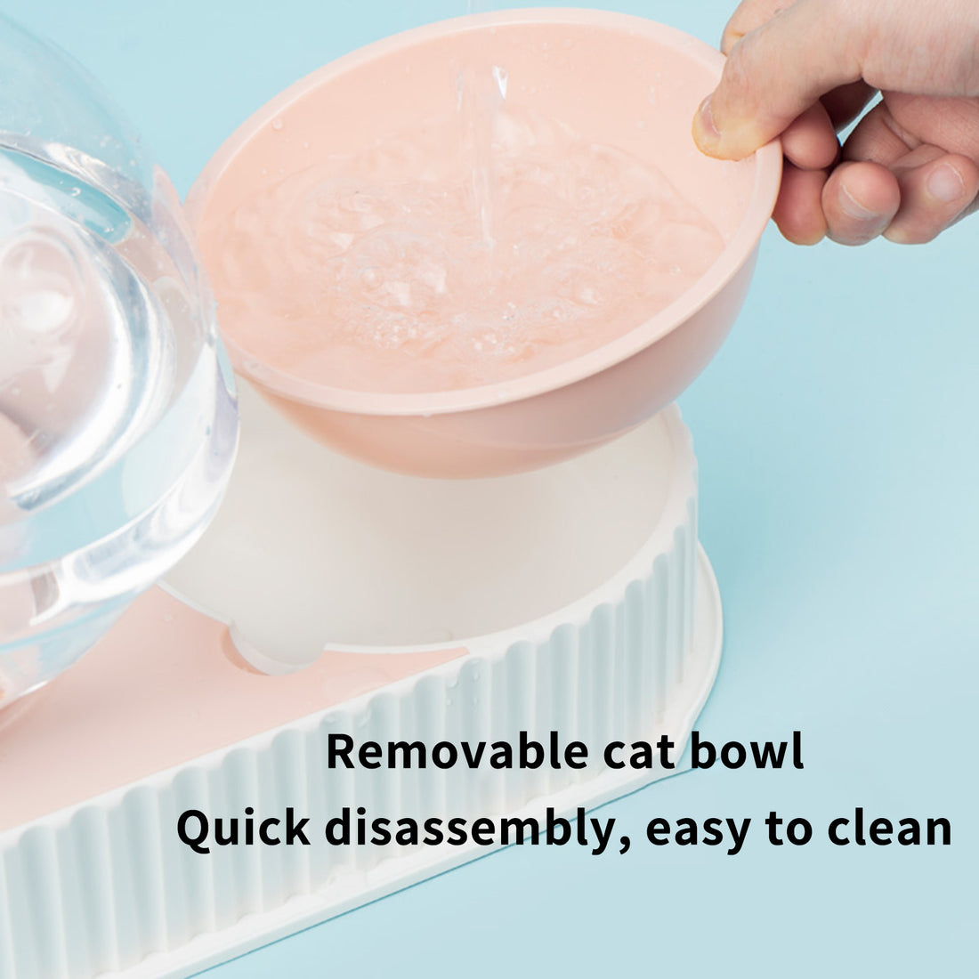 Automatic Plastic Pet Water and Food Bowl for Cats and Dogs