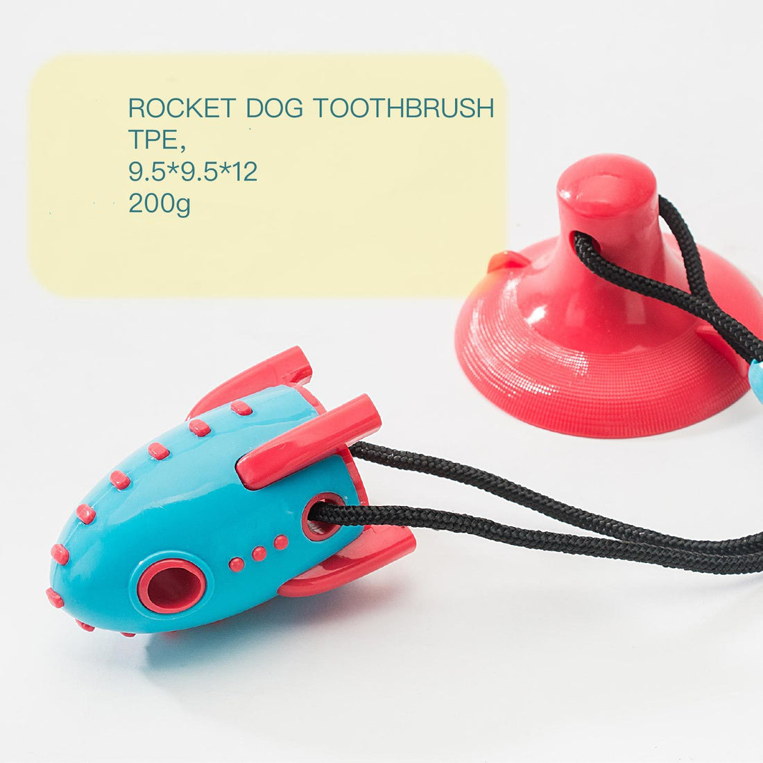 Rocket Bite-Resistant Dog Toy for Treat Dispensing