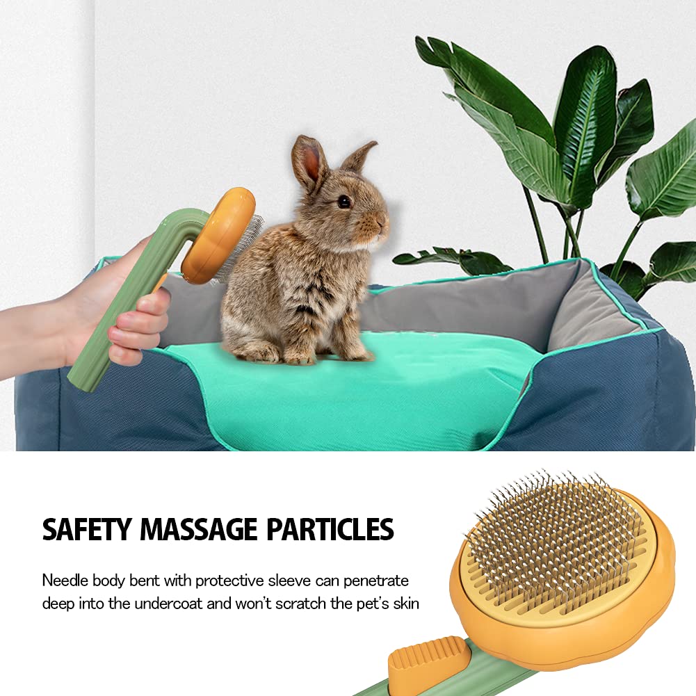 Self-Cleaning Pet Slicker Brush for Dogs and Cats