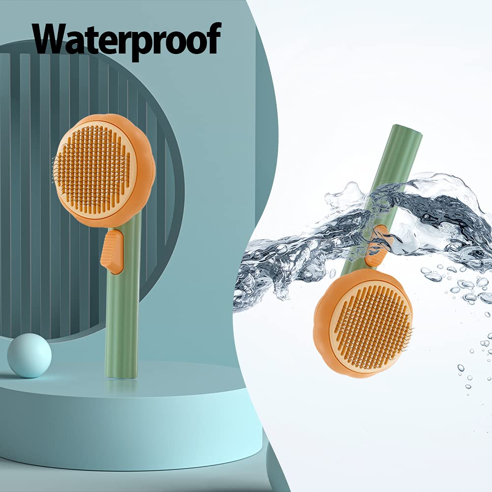 Self-Cleaning Pet Slicker Brush for Dogs and Cats
