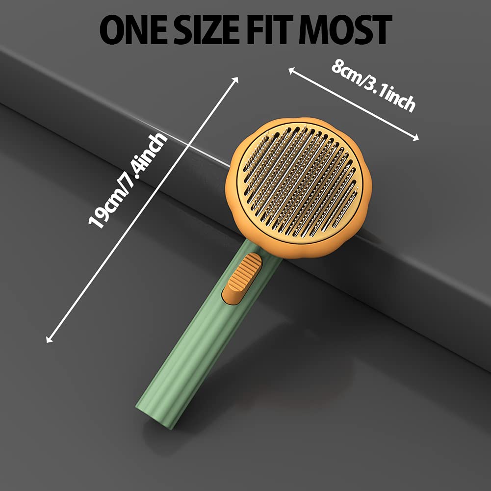 Self-Cleaning Pet Slicker Brush for Dogs and Cats