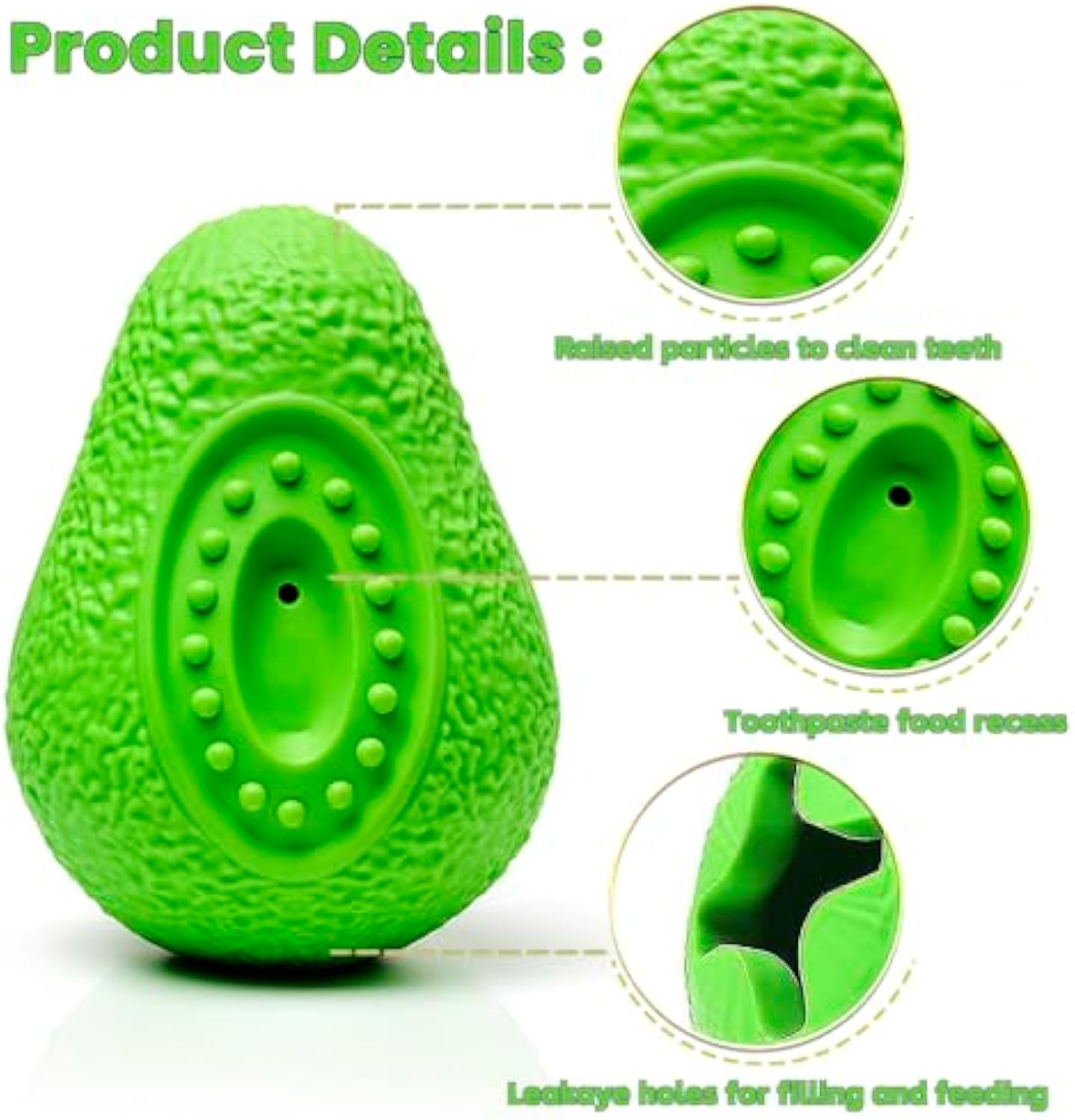 Indestructible Rubber Chew Toy for Dogs of All Sizes
