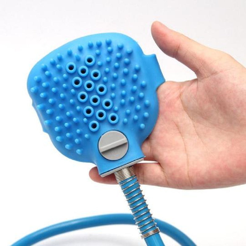Pet Bathing and Massaging Shower Brush for Dogs