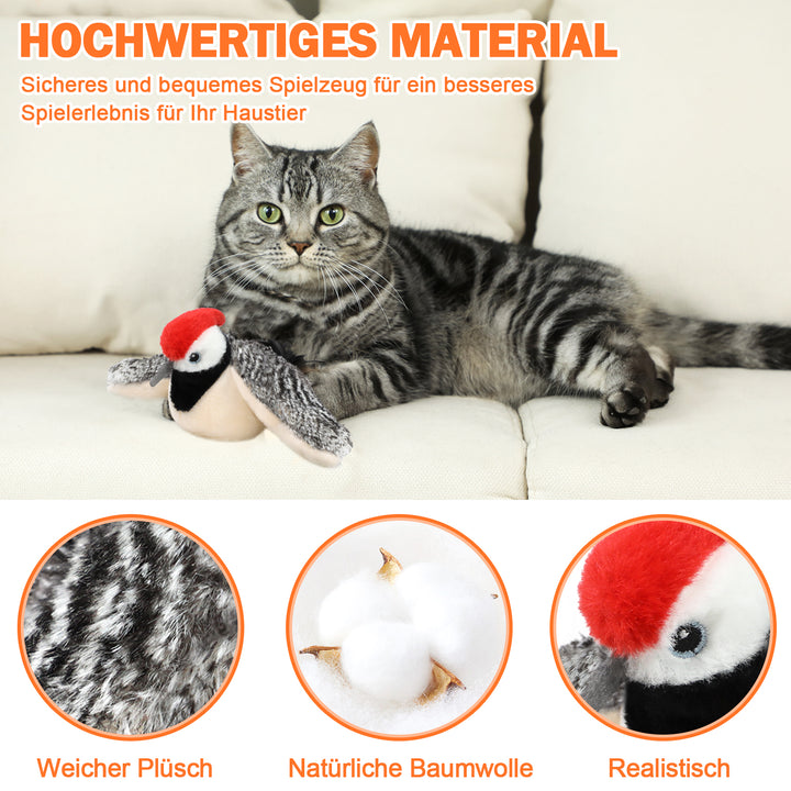 Electric Interactive Bird Cat Toy Rechargeable Automatic Catnip Toy