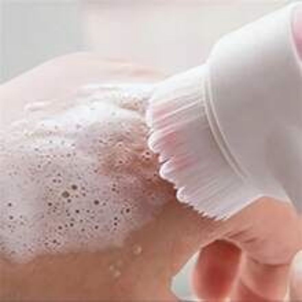 Easy Clean Nylon Pet Paw Grooming and Massage Brush