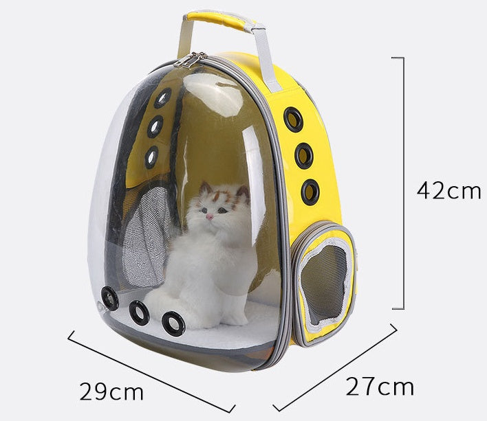 Portable Bubble Pet Backpack Carrier with 360 Degree View