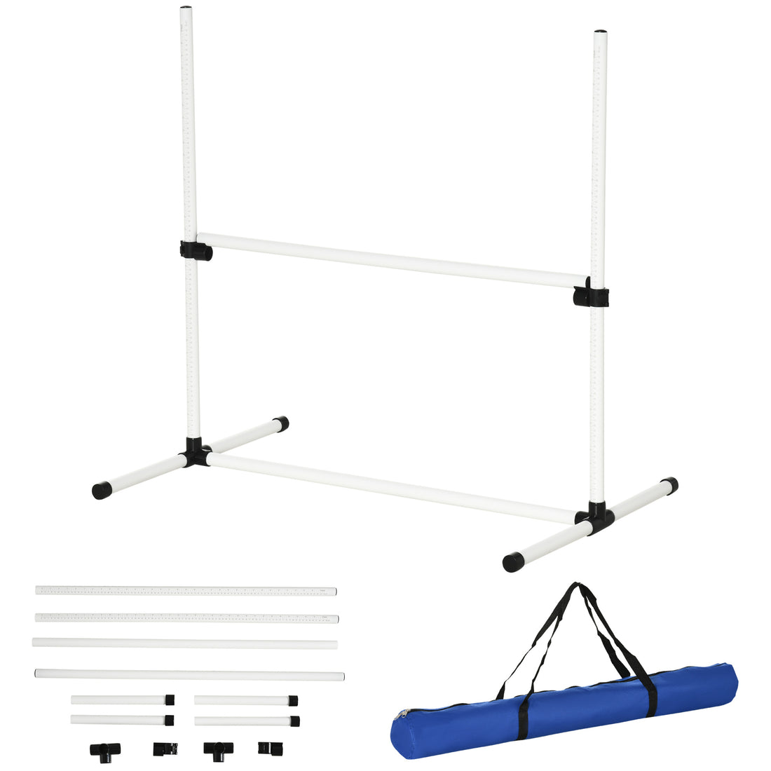 Agility Training Equipment 4 Piece Adjustable Jumping Poles