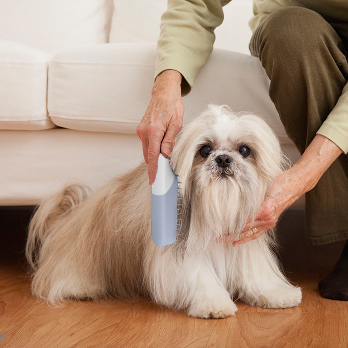 Silicone Pet Massage and Grooming Brush for Dogs