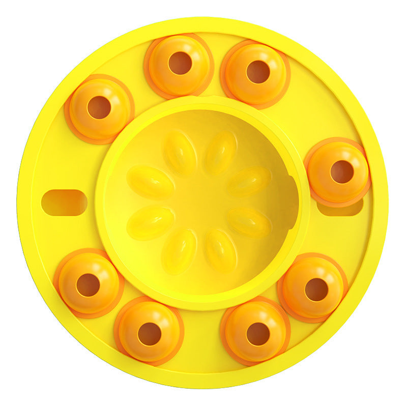Puzzle Slow Feed Turntable Bowl for Dogs