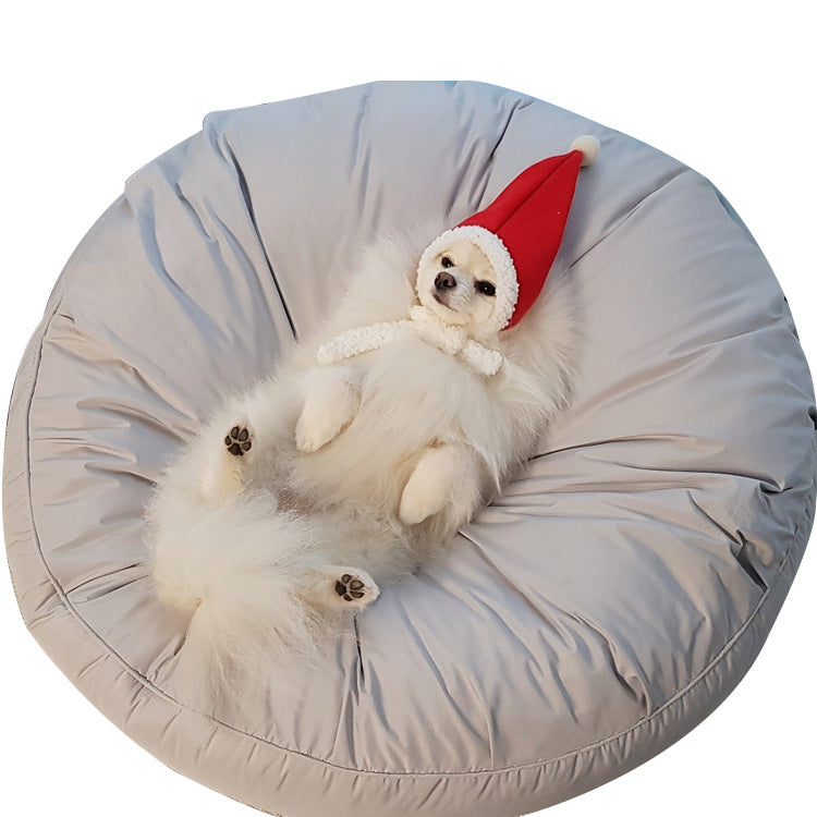 Moisture-Proof Removable Washable Round Pet Bed Large