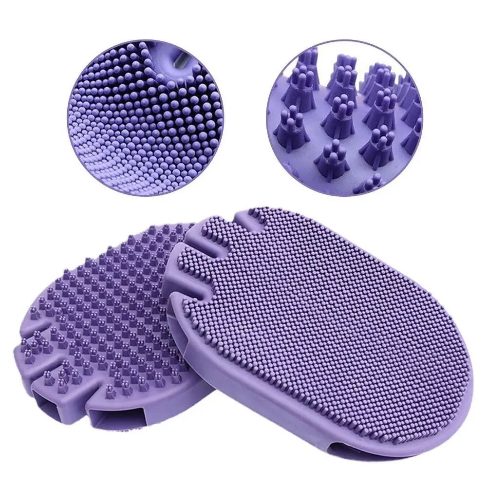 Soft Bristle Dual-Sided Pet Grooming and Shampoo Brush