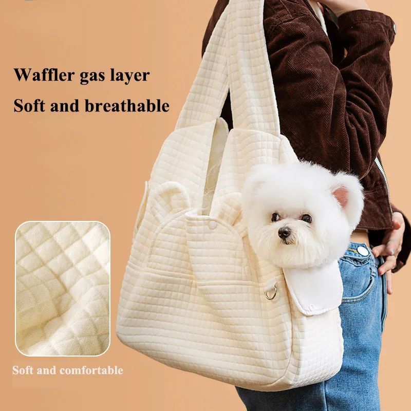Breathable Cross-Design Pet Backpack Carrier for Dogs and Cats