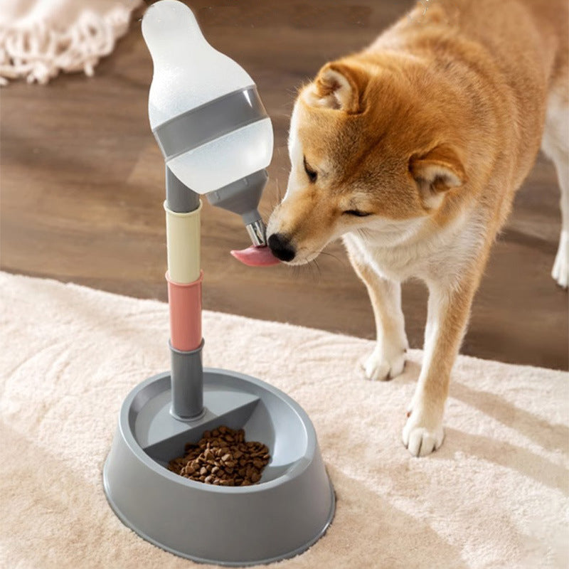 Height Adjustable Standing Water Dispenser for Cats and Dogs