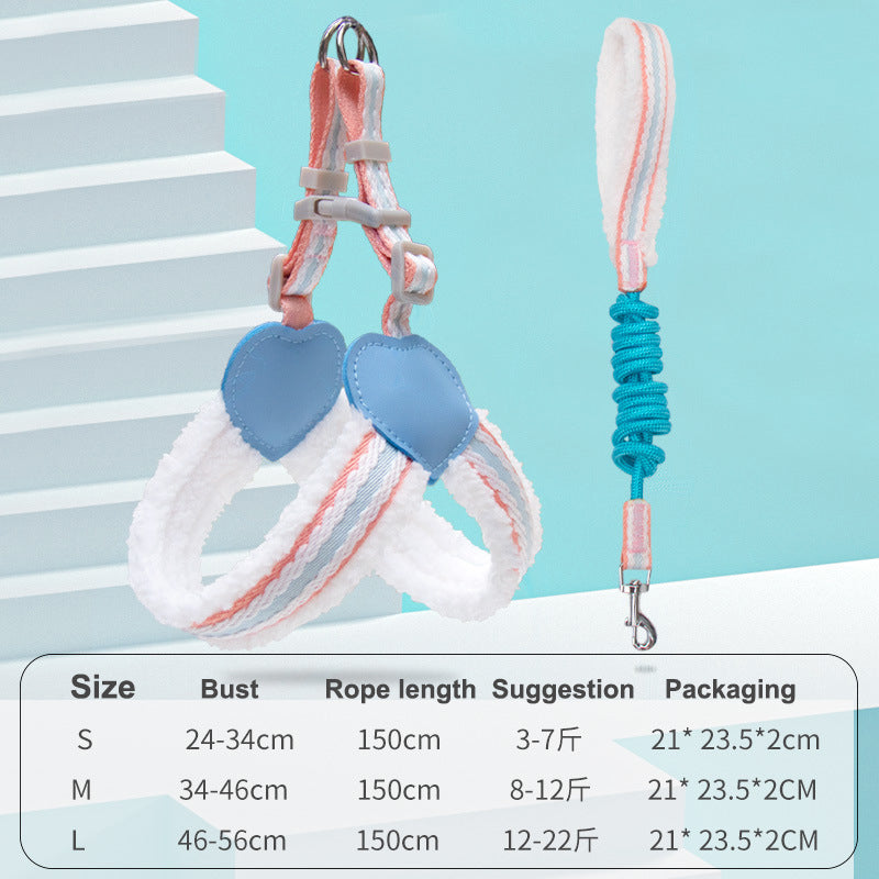 Breathable Summer Dog Vest Leash for Small & Medium Dogs