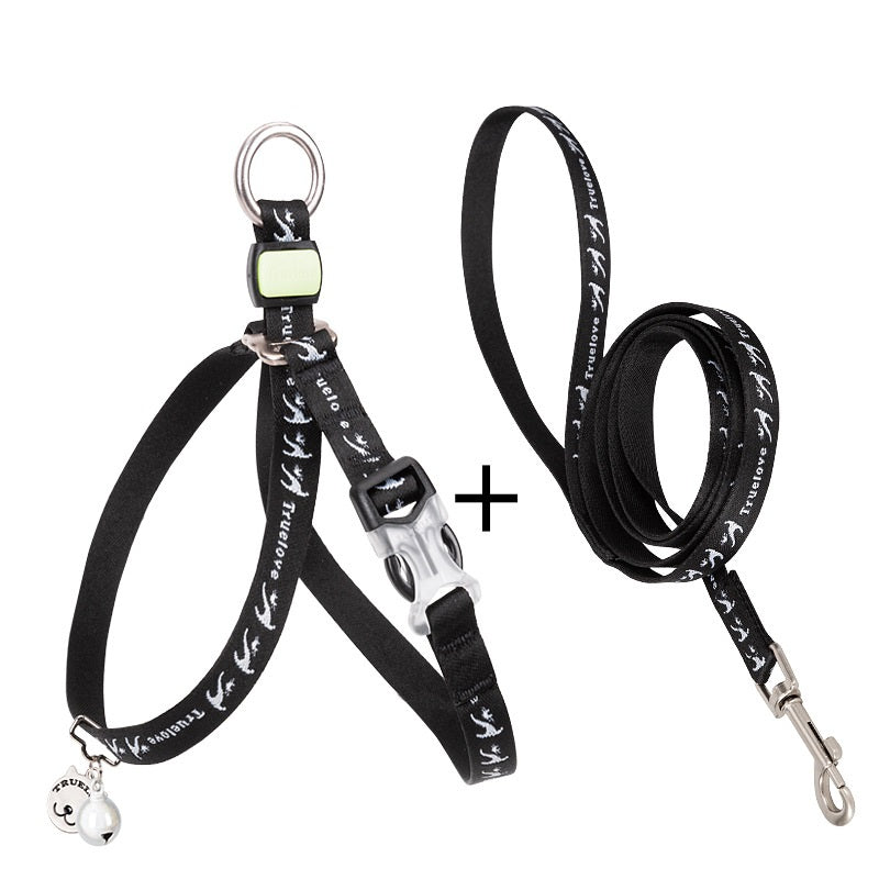 Pet Harness Vest with Bell Leash for Small Dogs & Cats