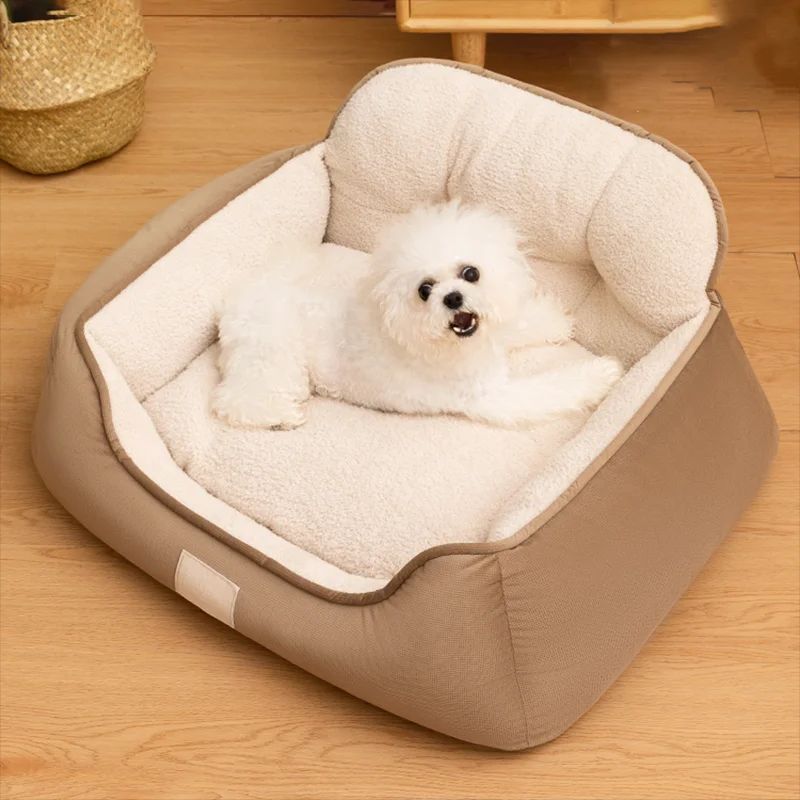 Cozy Plush Fluffy Pet Bed Warm Washable for Dogs and Cats