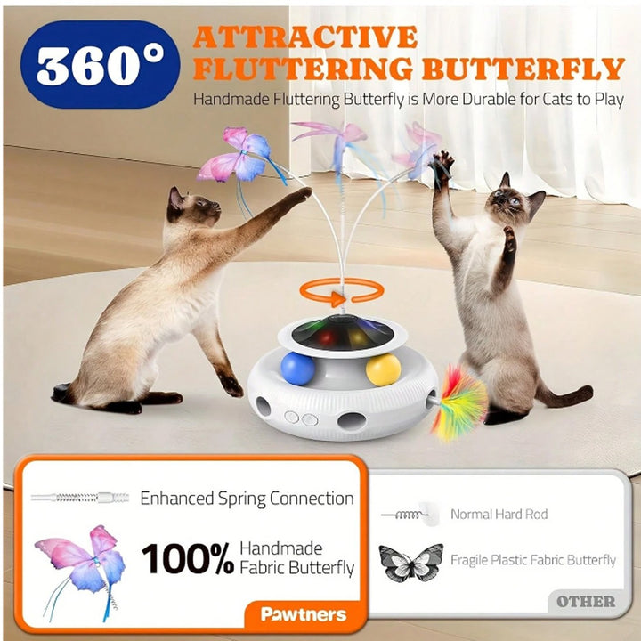 Electric Interactive Indoor Pet Toy Rechargeable Multifunctional Play Toy