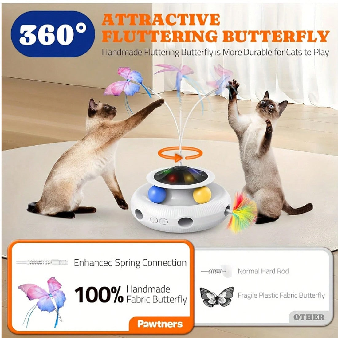 Electric Interactive Indoor Pet Toy Rechargeable Multifunctional Play Toy
