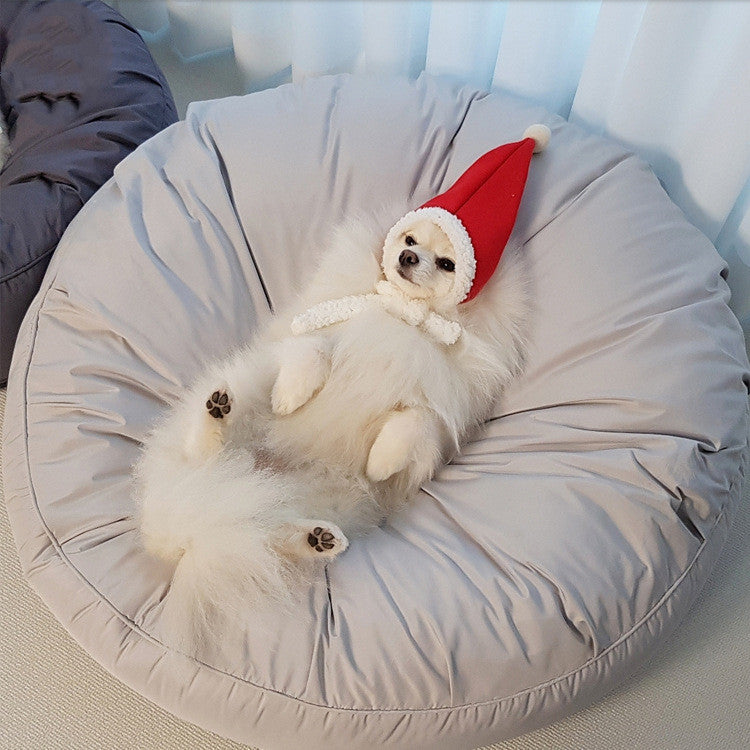 Moisture-Proof Removable Washable Round Pet Bed Large