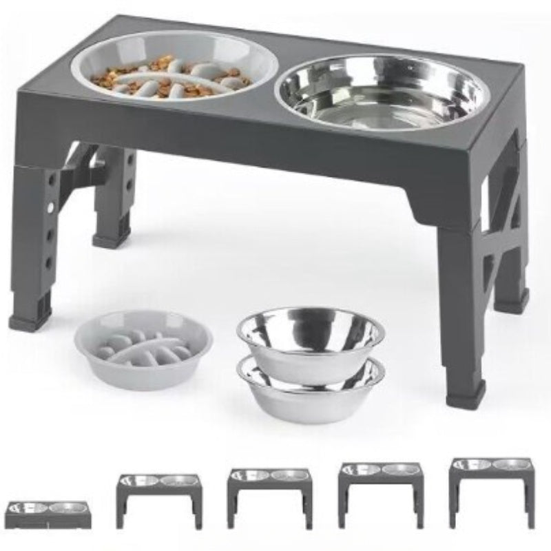 Pet Elevated Feeding Bowl with Neck Protection for Medium and Large Dogs