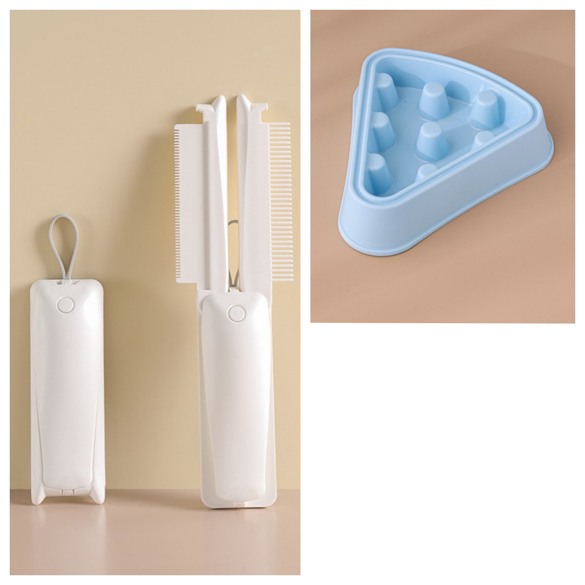 Pet Hair Removal and Grooming Brush for Cats and Dogs
