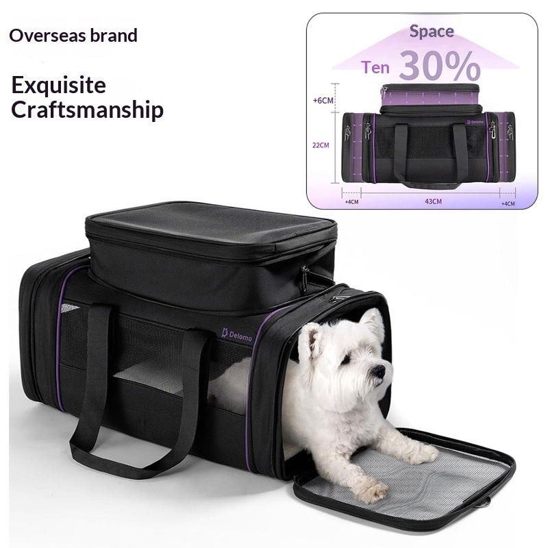 Expandable Soft Pet Carrier Bag for Travel