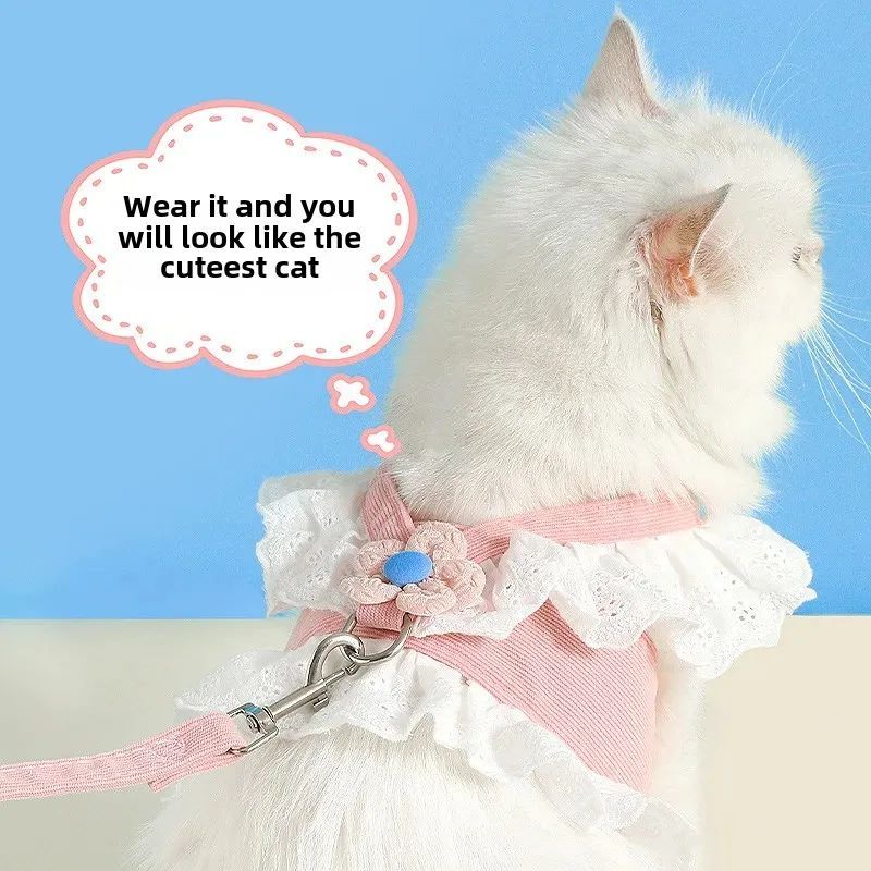 Summer Pet Safety Harness & Leash for Puppies and Small Dogs