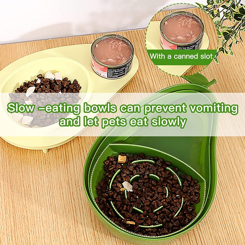 Avocado-Shaped Automatic Water and Food Feeder for Small Pets