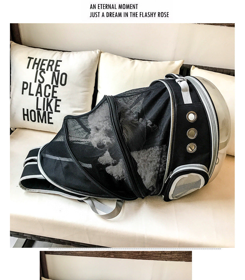 Portable Bubble Pet Backpack Carrier with 360 Degree View