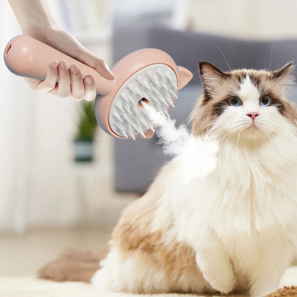 Rechargeable Self-Cleaning Cat and Dog Grooming Brush