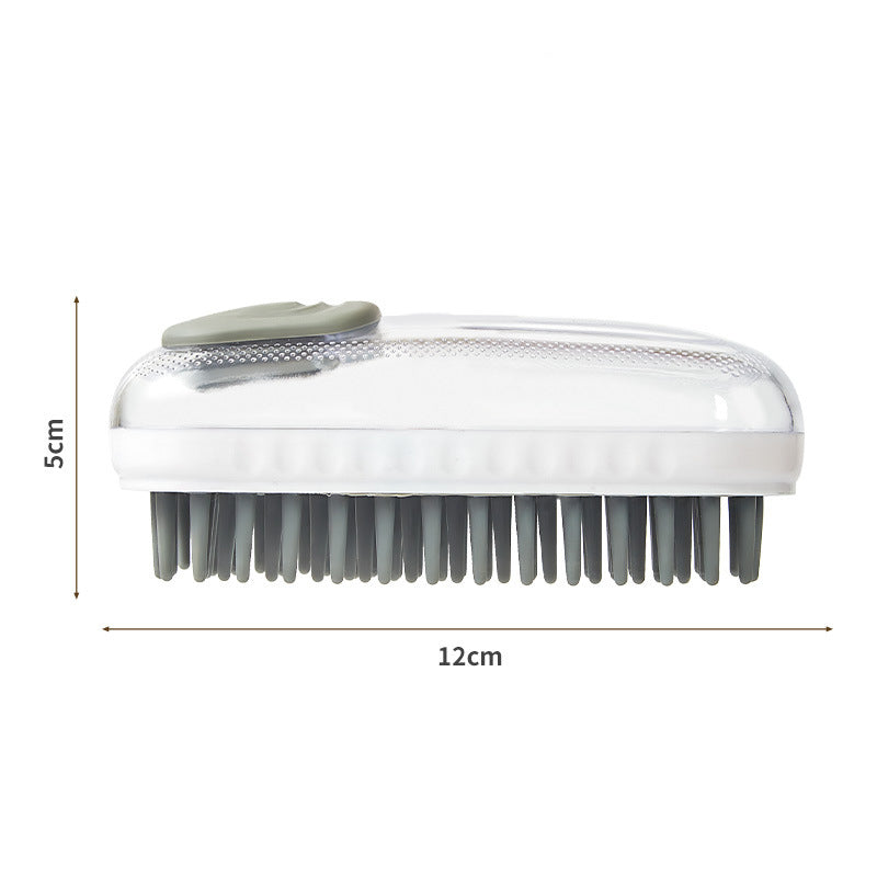Silicone Pet Bath and Massage Brush for Dogs and Cats