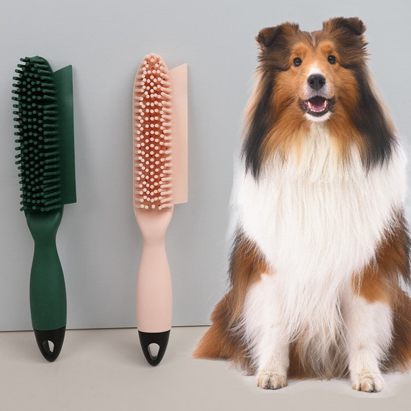 Pet Hair Removal and Massage Brush for Dogs and Cats