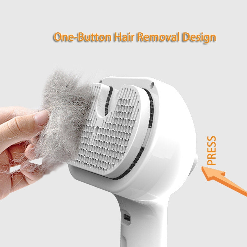 Self-Cleaning Pet Hair Removal Comb for Dogs