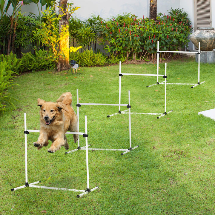 Agility Training Equipment 4 Piece Adjustable Jumping Poles