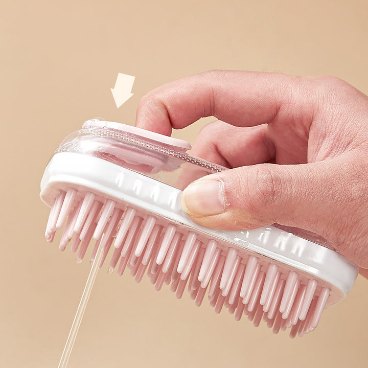 Silicone Pet Bath and Massage Brush for Dogs and Cats