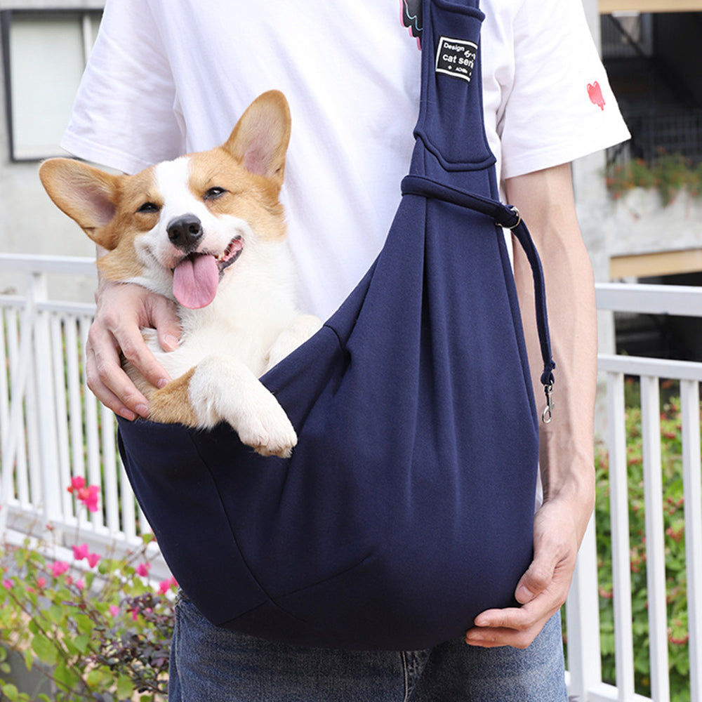 Comfortable Cotton Pet Carrier Shoulder Bag for Dogs and Cats