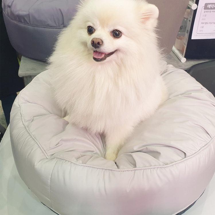 Moisture-Proof Removable Washable Round Pet Bed Large