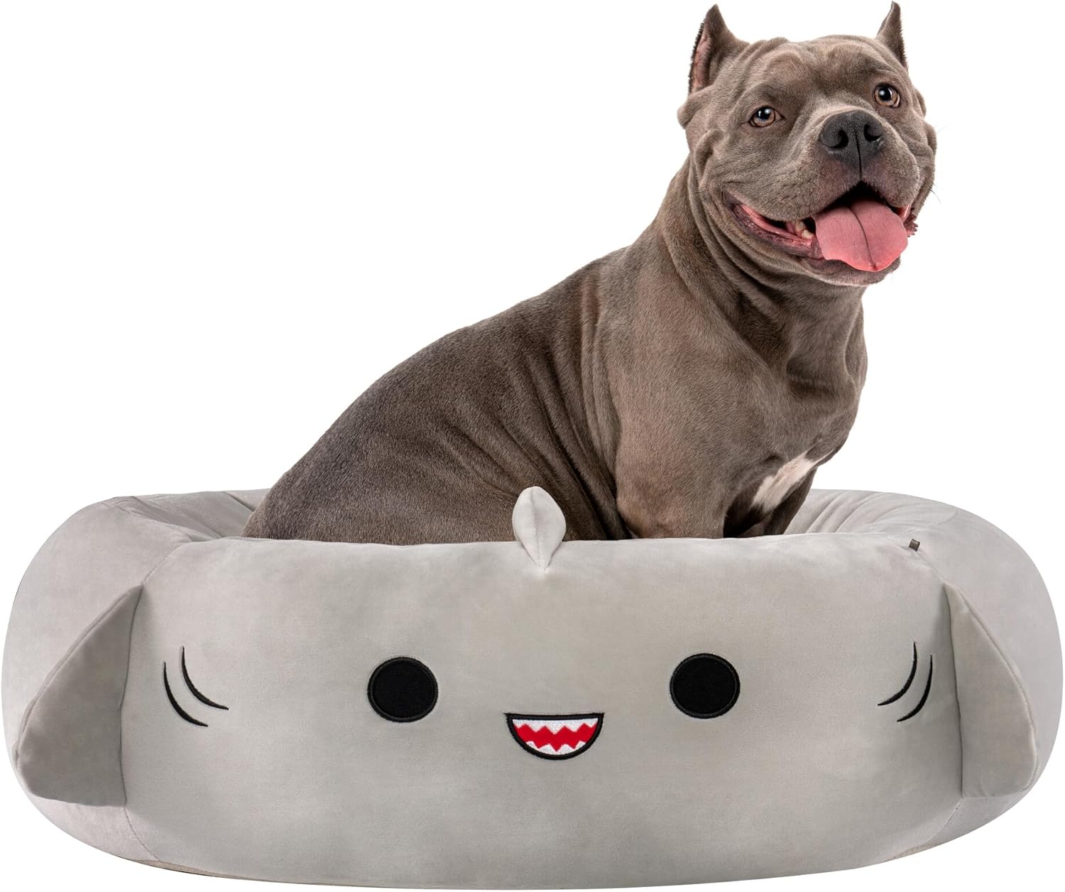 Shark Plush Pet Bed Large Ultrasoft for Dogs and Cats