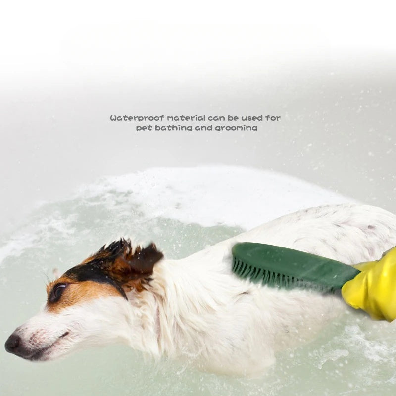 Pet Hair Removal and Massage Brush for Dogs and Cats