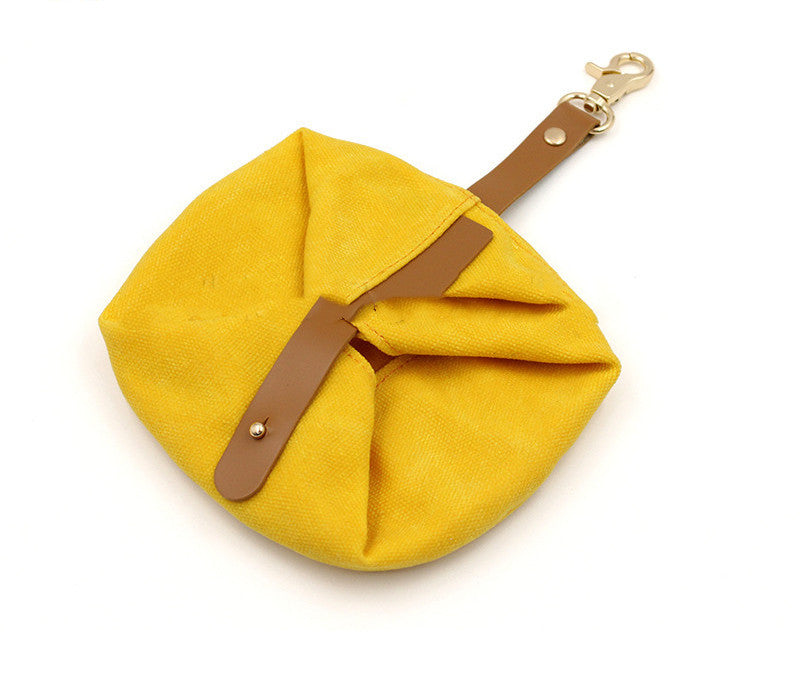 Folding Canvas Dog Bowl for Water and Food Feeding