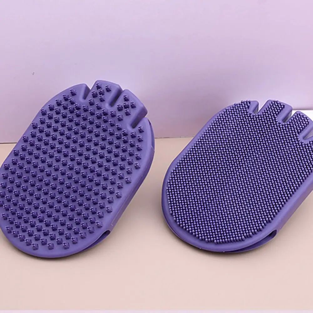 Soft Bristle Dual-Sided Pet Grooming and Shampoo Brush
